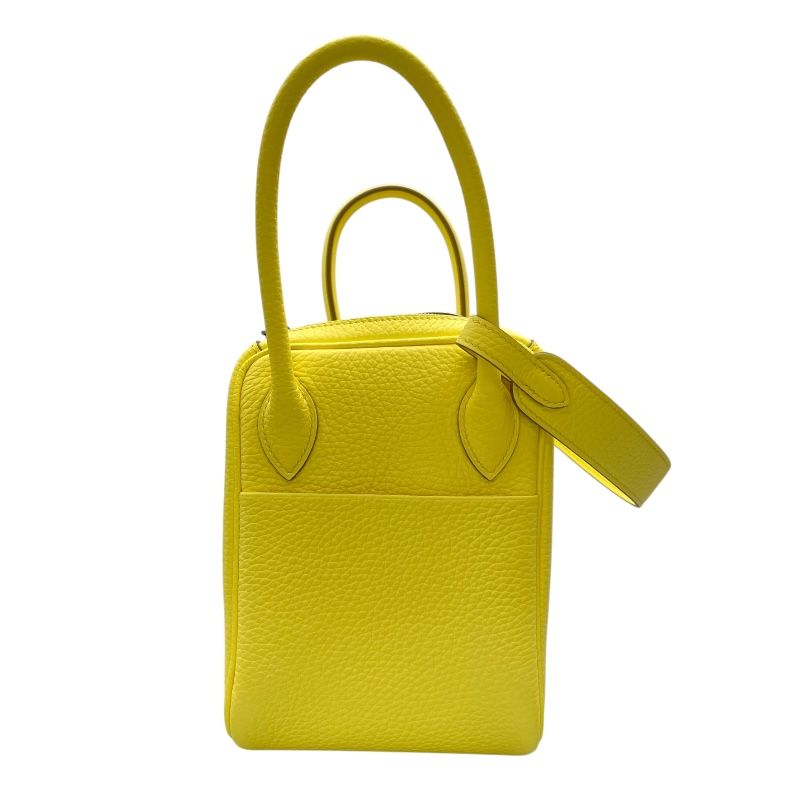 HERMES Lindy 26 in Limoncello with Silver Hardware - Pristine Condition