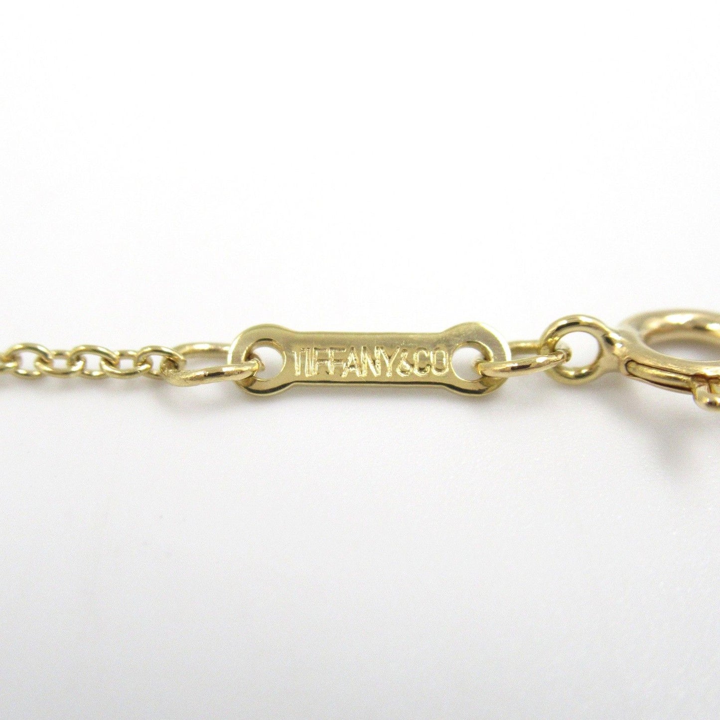 TIFFANY & CO Open Heart Necklace in K18 Yellow Gold - 41cm