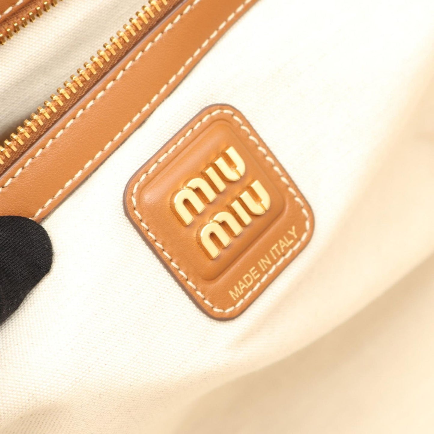 Miu Miu Ivy Large Tote Bag in Cognac Leather - Exquisite Craftsmanship