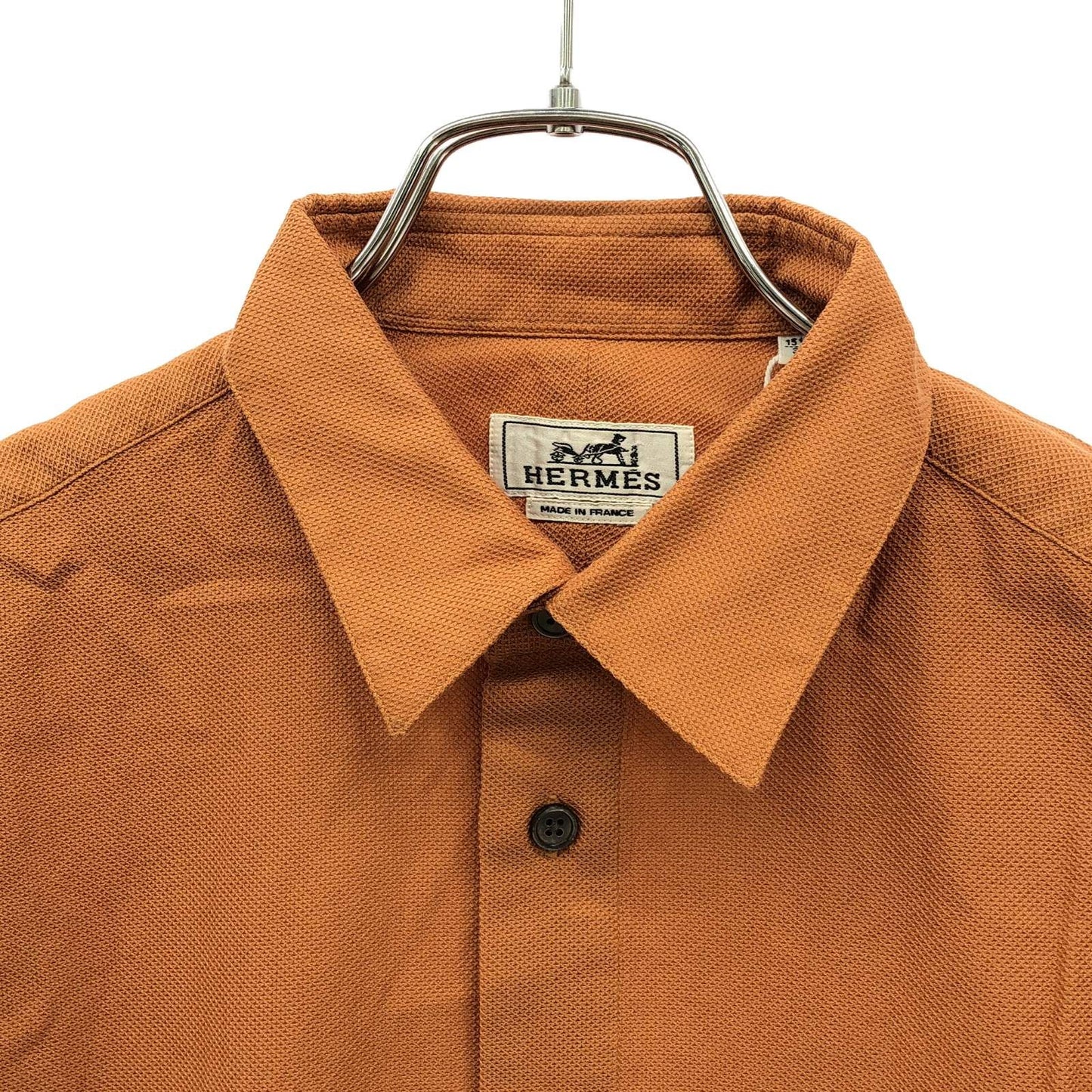 HERMES White Cotton Short Sleeve Shirt - Timeless Elegance