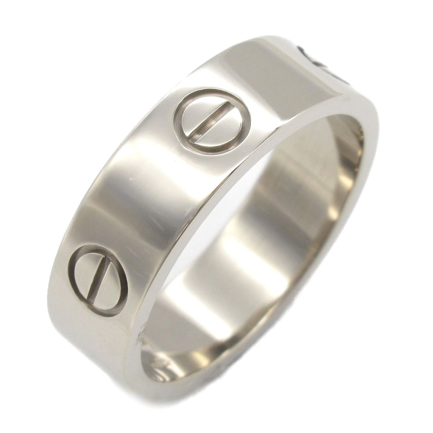 Cartier Love Ring in K18 White Gold - Timeless Elegance