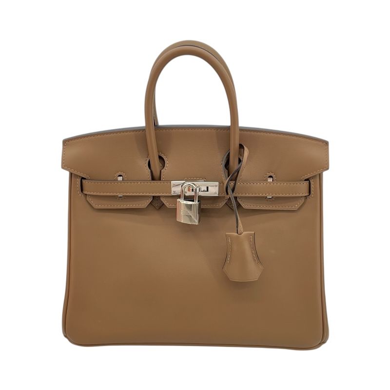 HERMES Birkin 25 Y Stamp Beige de Weimar/SV Hardware Handbag