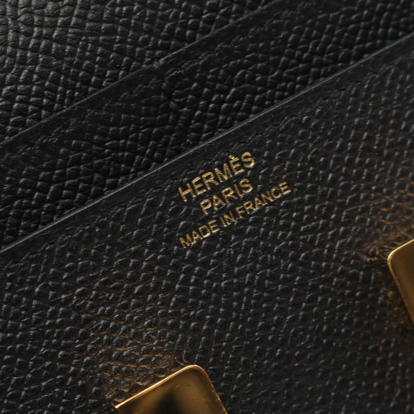 HERMES Constance Compact Wallet in Black - Timeless Elegance