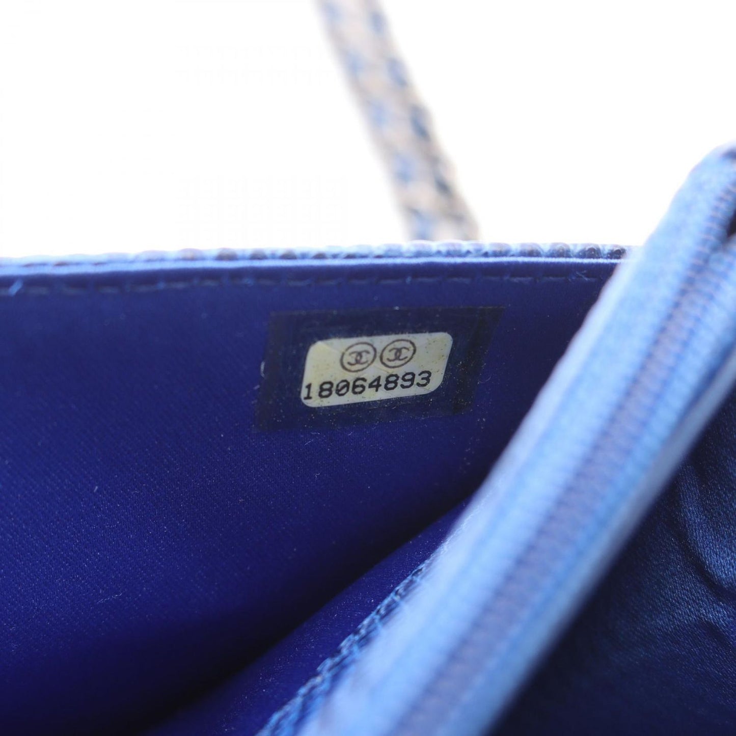 CHANEL Boy Chanel Exotic Leather Shoulder Bag in Blue