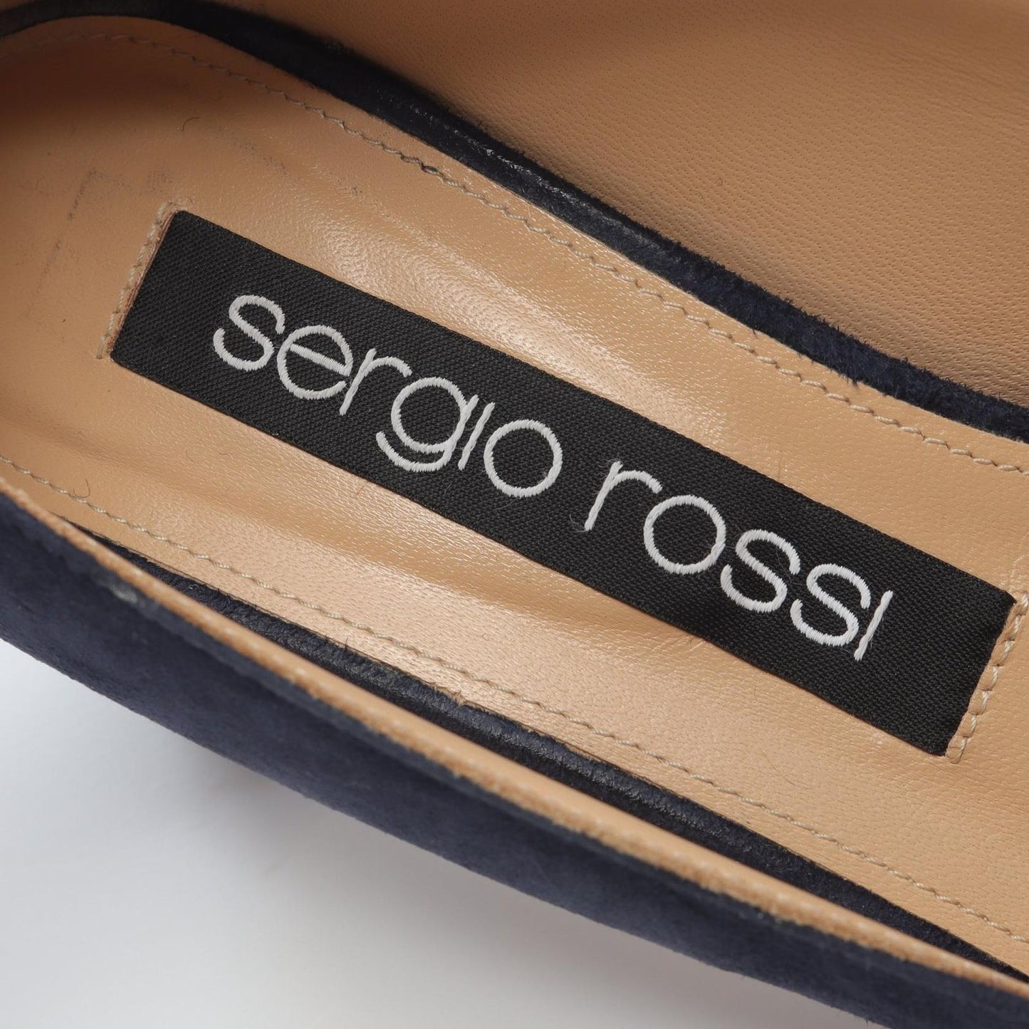 Sergio Rossi Navy Suede Pumps - Elegant Italian Craftsmanship