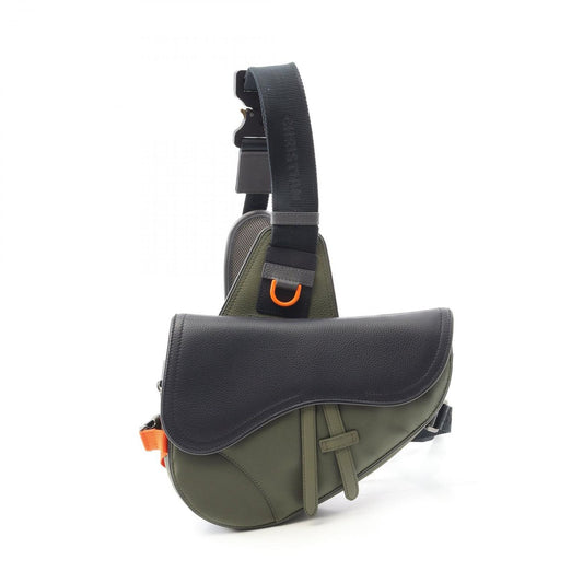 Dior x Sacai Saddle Mini Bag - Exclusive Khaki/Navy