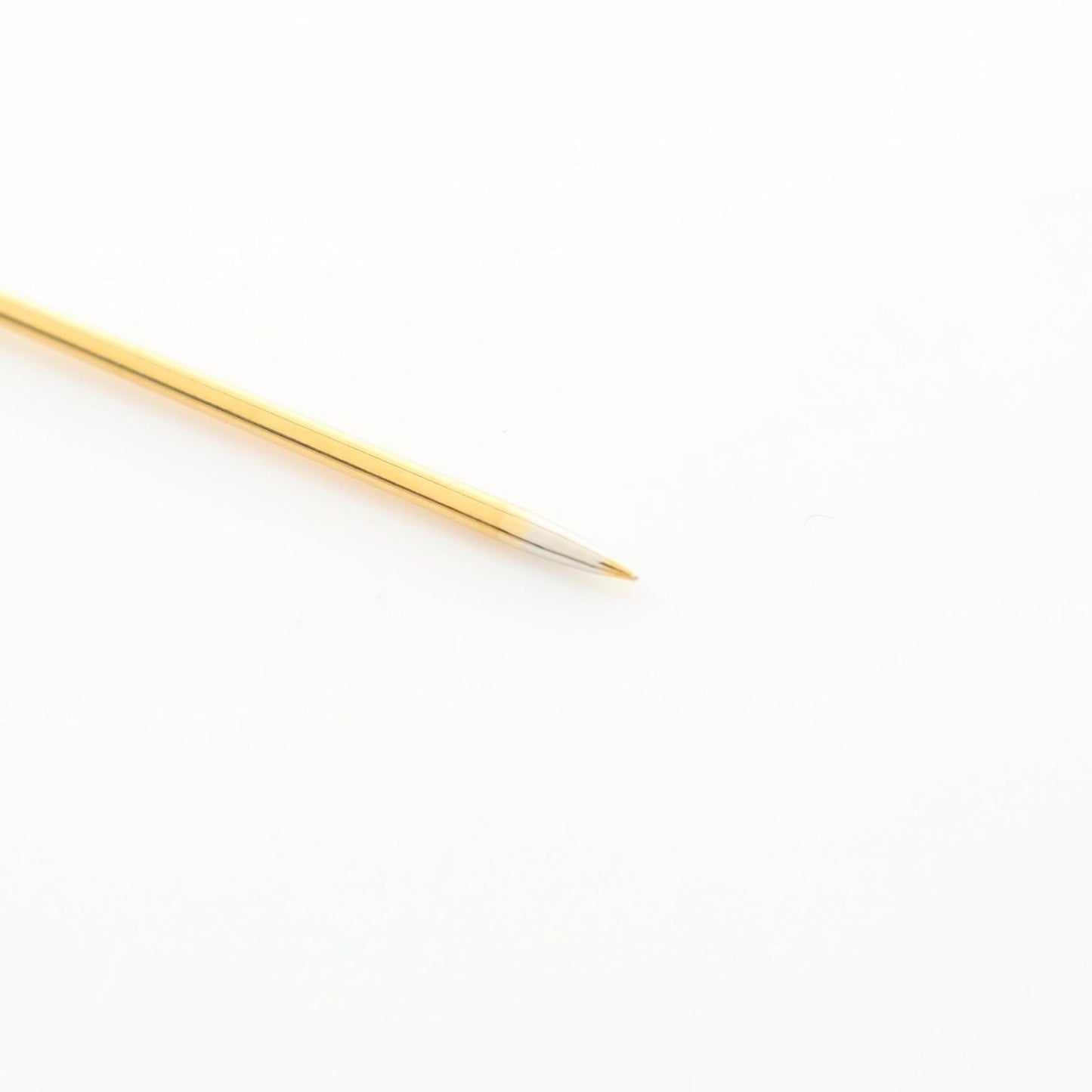 HERMES Gold Plated Serre Pin Brooch - Timeless Elegance