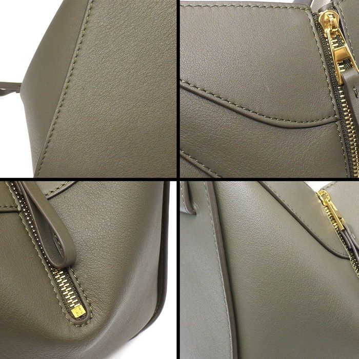 LOEWE Hammock Compact Handbag in Dark Khaki - Exquisite Craftsmanship