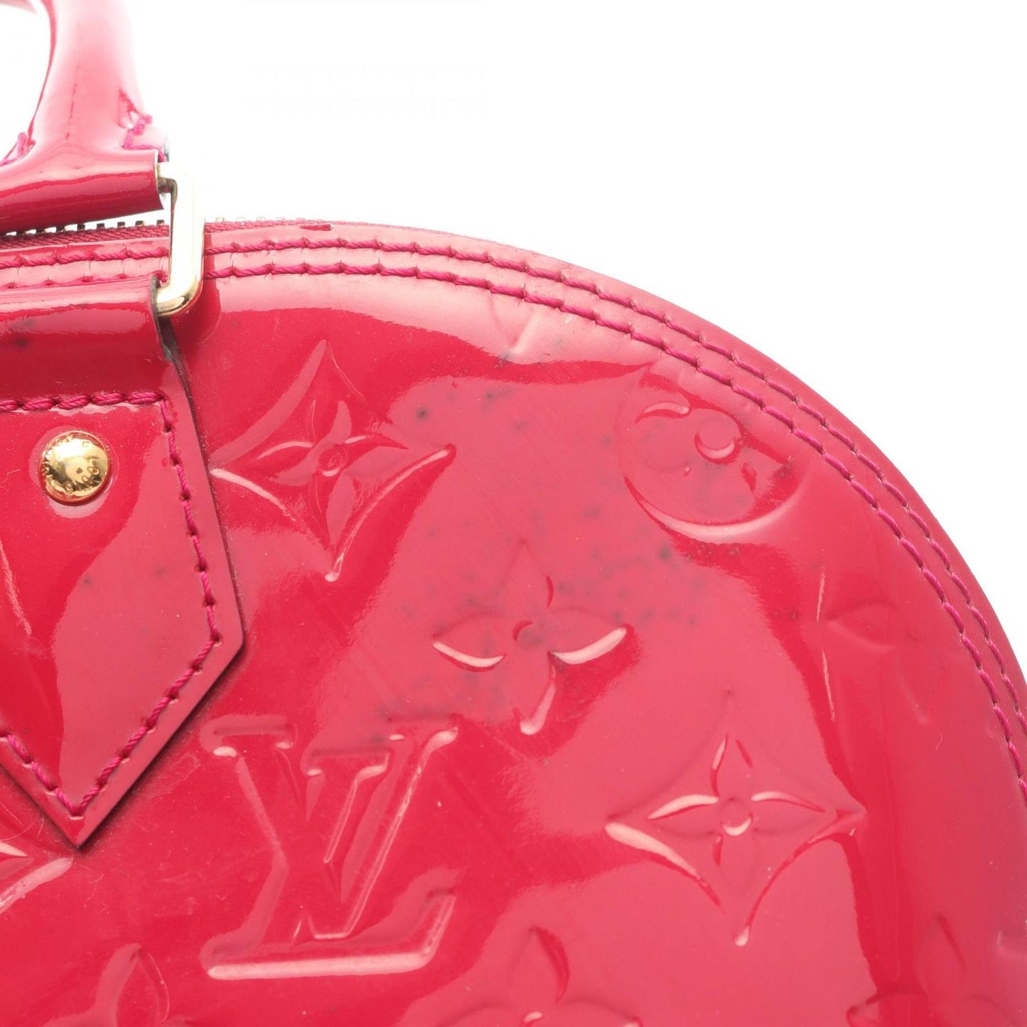 Louis Vuitton Alma PM Monogram Vernis Handbag in Magenta