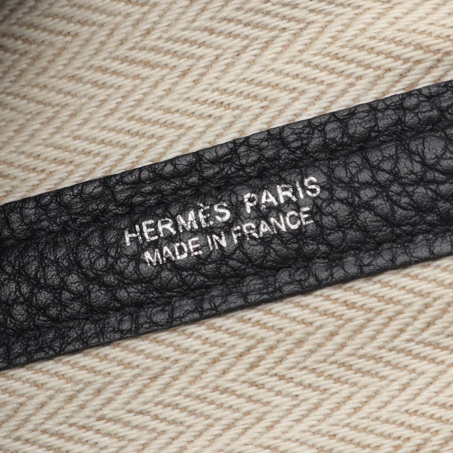 HERMES Garden Party PM Tote Bag in Black Leather - Timeless Elegance