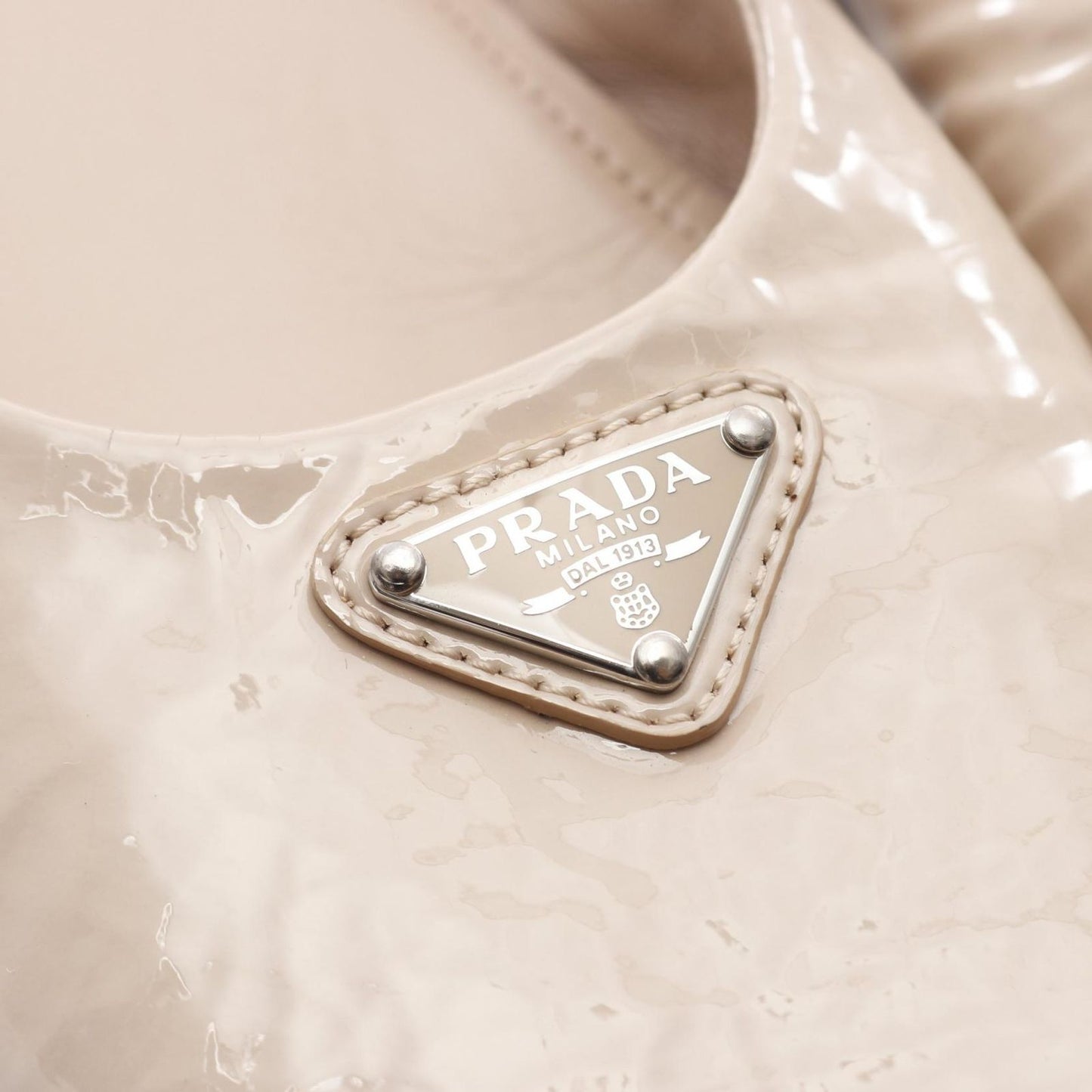 PRADA Pink Patent Leather Ballerina Flats - Size 37.5