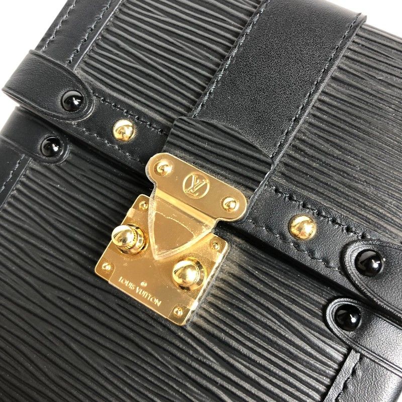 Louis Vuitton Vertical Trunk Chain Shoulder Bag - Noir & Gold