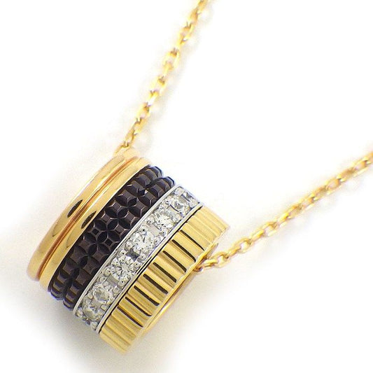 BOUCHERON Quatre Classic Full Circle Diamond Necklace in K18 Gold