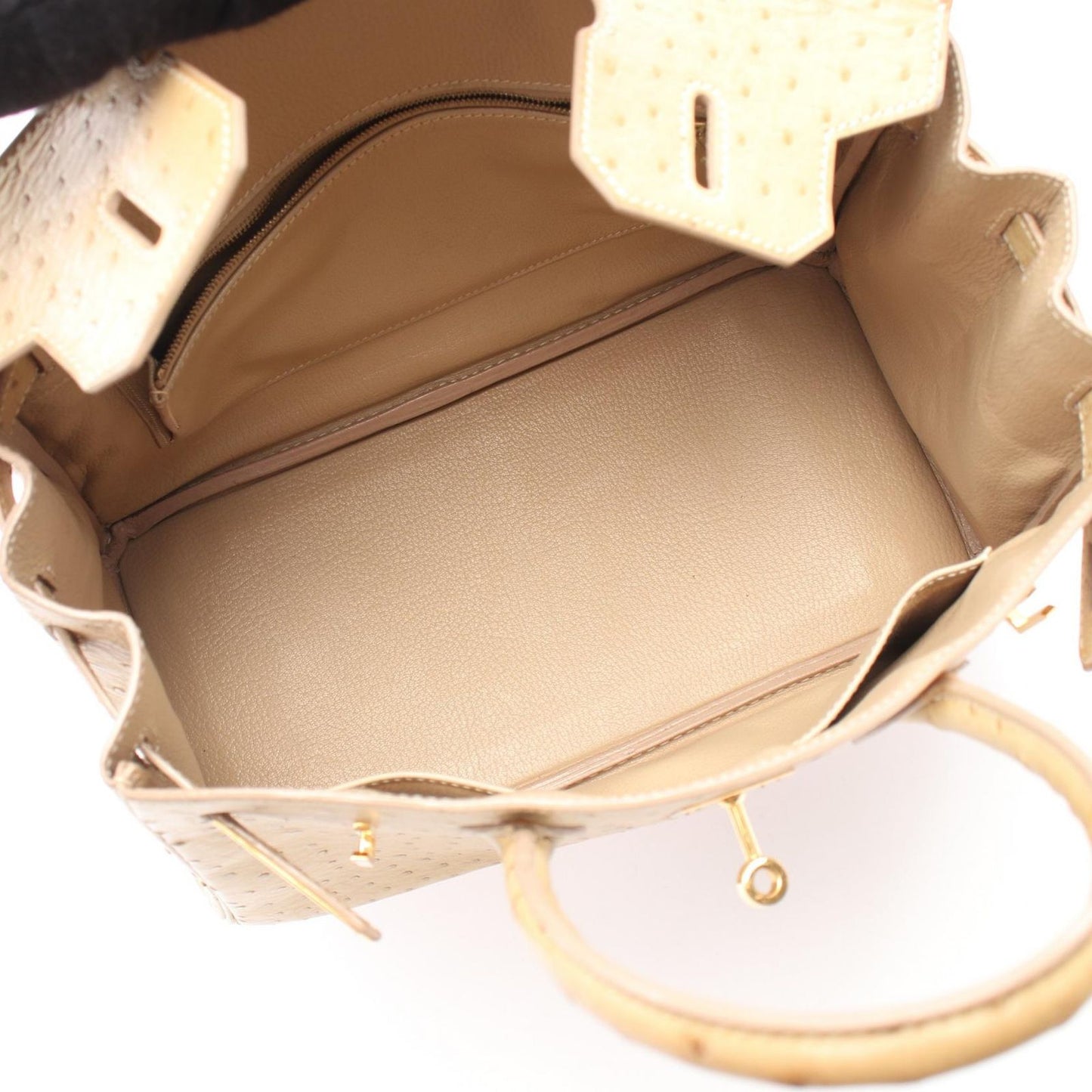 HERMES Birkin 30 Blanc Cassé Handbag - Timeless Elegance