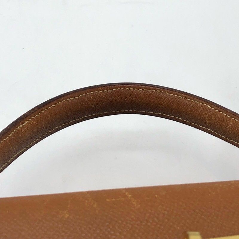 HERMES Kelly 35 Shoulder Bag in Gold with Gold Hardware