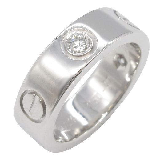 CARTIER Love Ring 3PD in K18WG with Diamonds - Timeless Elegance