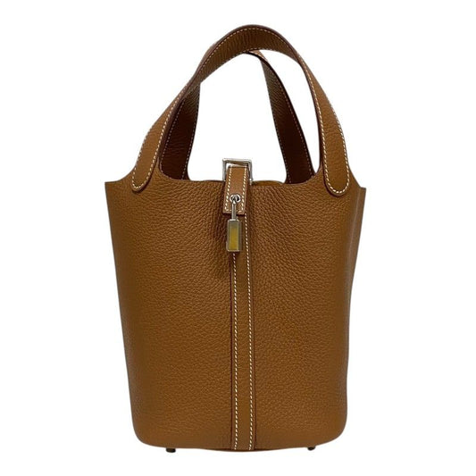 HERMES Picotin Lock PM Tote Bag in Gold with Gold Hardware