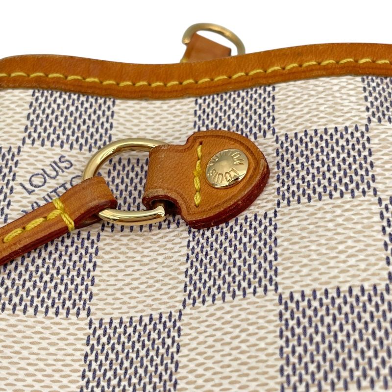 Louis Vuitton Neverfull PM Damier Azur Tote - White