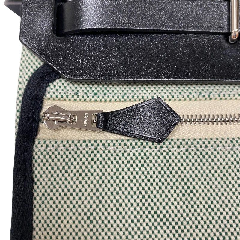 HERMES Mini Aile Bag Zip K刻 in Veil Moiré with Silver Hardware