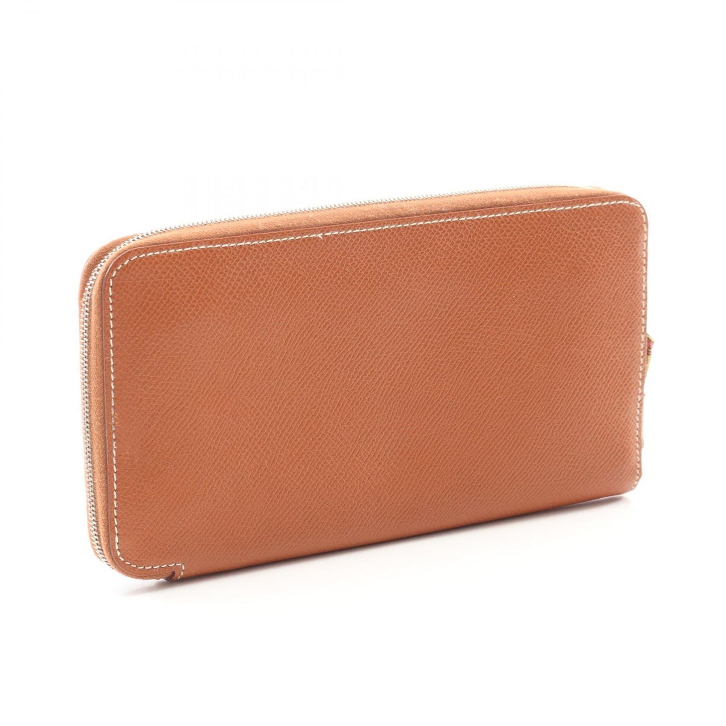 HERMES Azap Long Wallet in Cognac Silk-In - Exquisite Craftsmanship