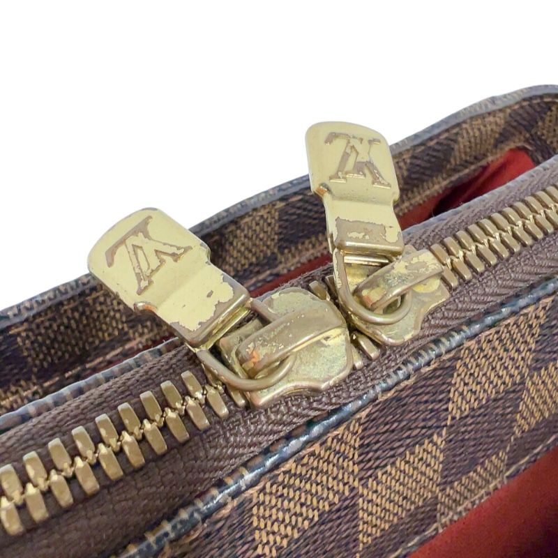 Louis Vuitton Belem PM Handbag - Brown Damier Canvas with Gold Hardware
