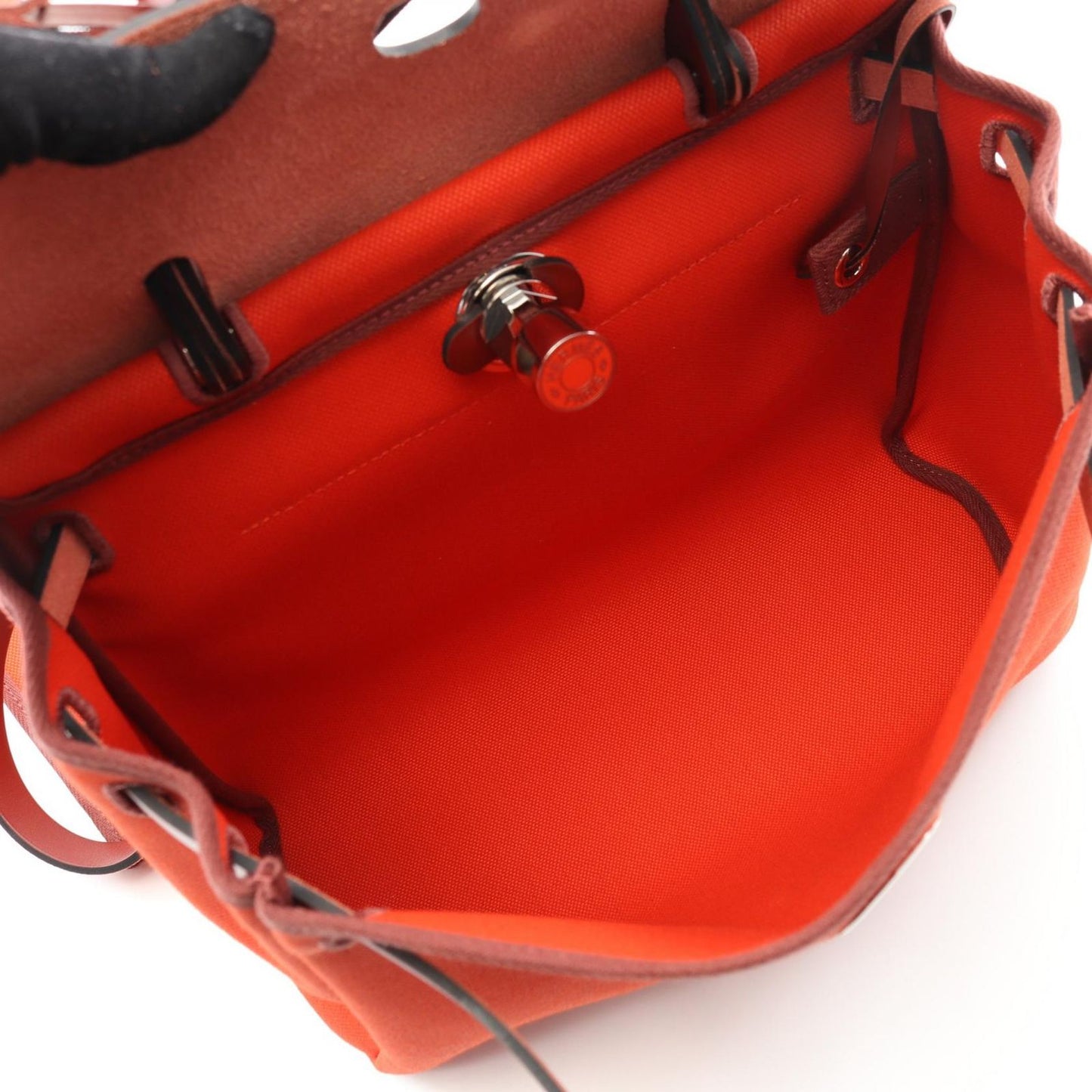 HERMES Élan Handbag in Rouge Piment & Rouge Ash - Timeless Elegance