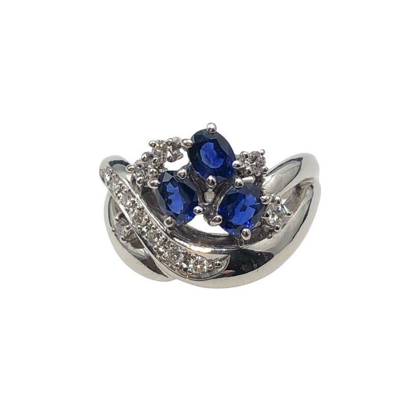 TASAKI Platinum Ring with Sapphire and Diamond - Exquisite Craftsmanship