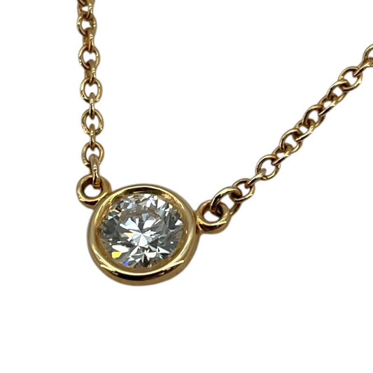 TIFFANY & CO. By the Yard Necklace 0.23ct Diamond in 750PG Gold