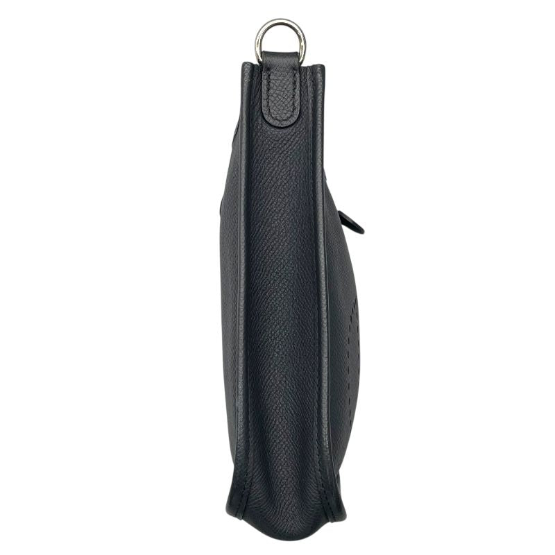 HERMES Évelyne TPM A刻 Black Leather Shoulder Bag for Women