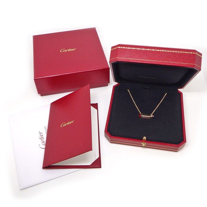 Cartier Le Berlingot Necklace in Pink Chalcedony & Garnet