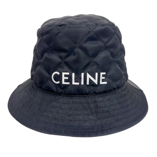 CELINE Quilted Logo Nylon Unisex Accessory - Black