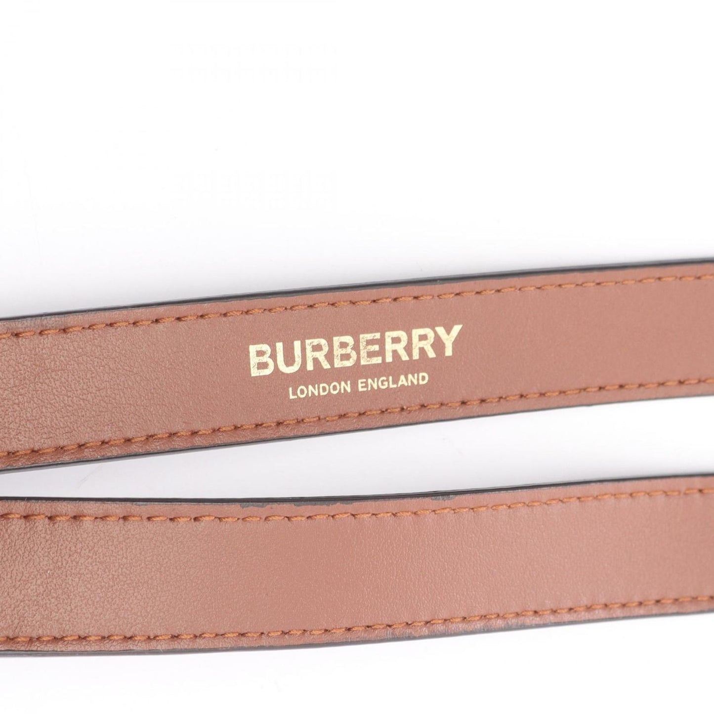 BURBERRY TB Monogram PVC Coated Canvas Leather Neck Strap - Unisex