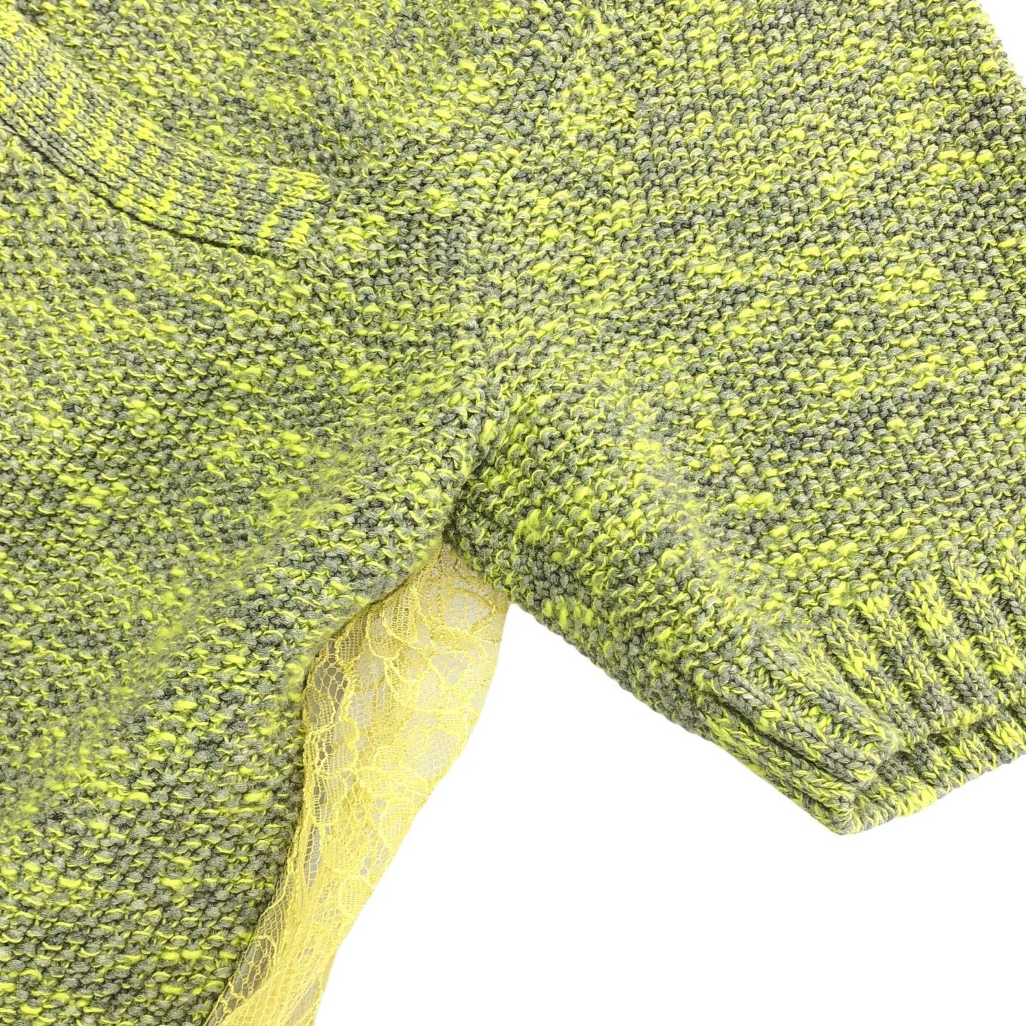 Sacai Summer Knit Sweater in Vibrant Yellow - Size S