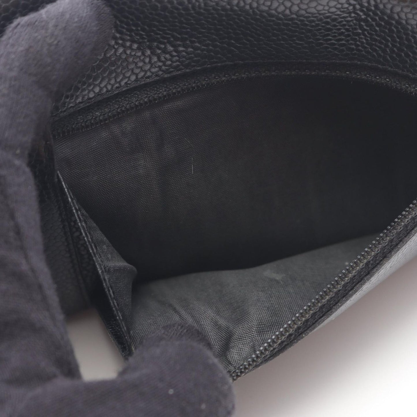 CHANEL Coco Mark Black Leather Tri-Fold Wallet - Exquisite Craftsmanship