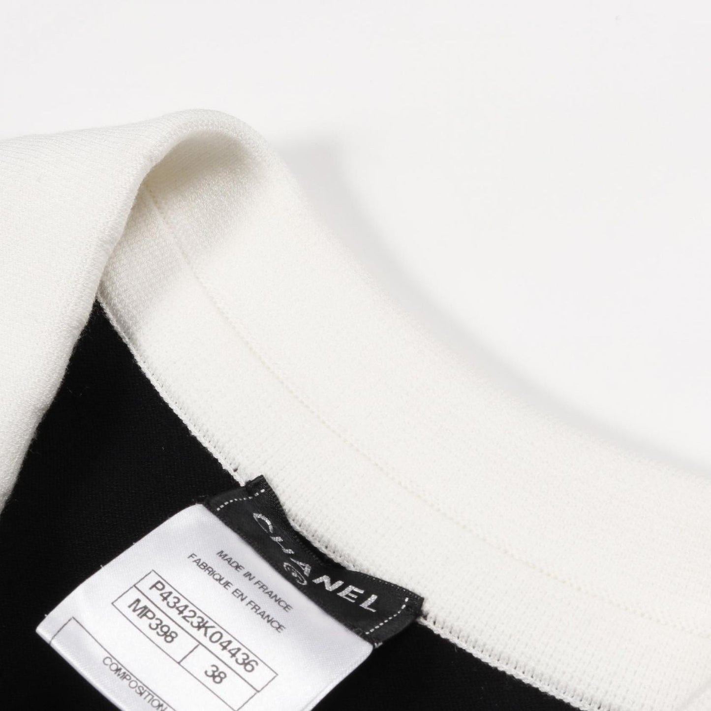 CHANEL Coco Mark Button Dress - Timeless Elegance in Black & White