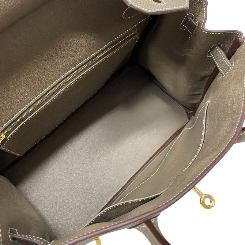 HERMES Birkin 30 in Etoupe with Gold Hardware - Iconic Luxury Handbag