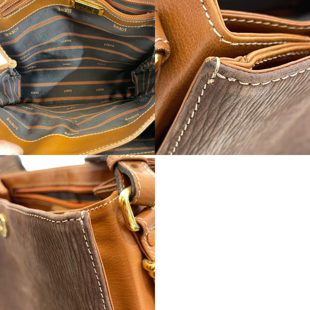 LOEWE Velasquez Shoulder Bag in Brown Leather - Exquisite Craftsmanship