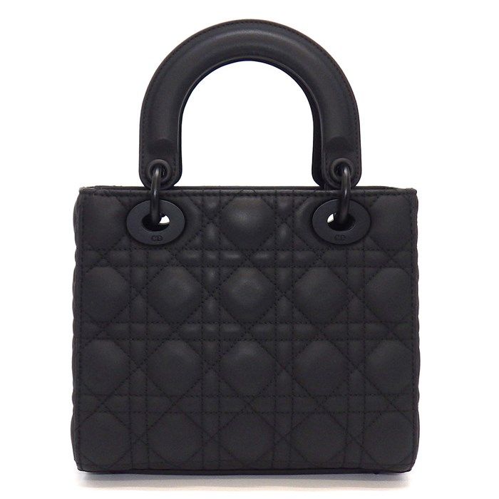 Dior Lady Dior My ABC Small Tote Bag in Black Ultra Matte Calfskin