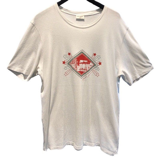 SAINT LAURENT Cotton Printed T-Shirt - Exclusive Men's Fashion