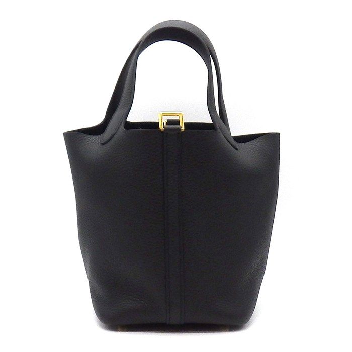 HERMES Picotin Lock PM Handbag - Black Togo Leather, 2024 Edition