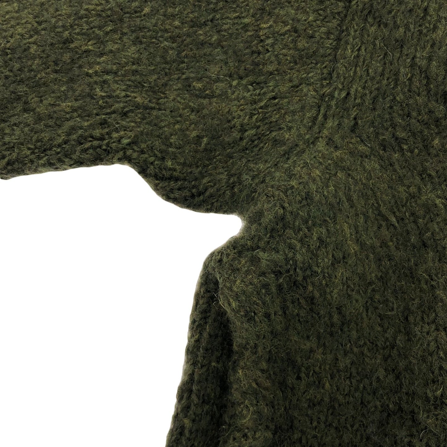 MM6 Khaki Green Knit Sweater - Timeless Elegance