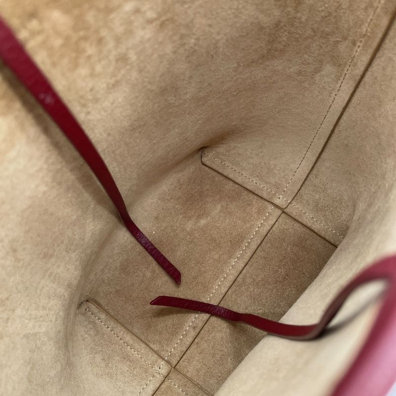 The Row Park Tote Small in Wine Red Leather - Exquisite Craftsmanship