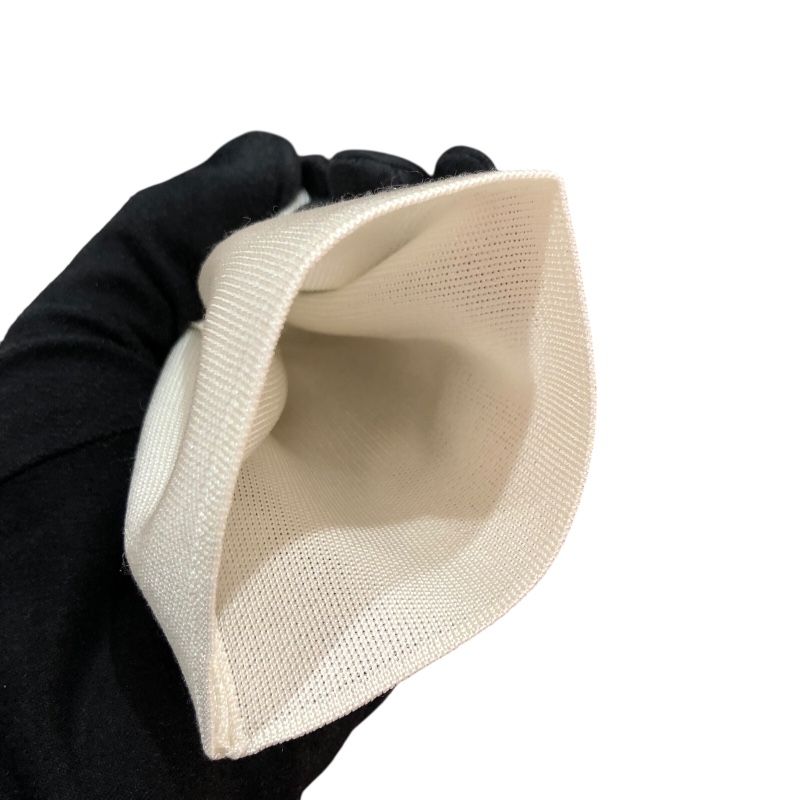 HERMES Ivory Silk Knit Sweater with Unique Neck Design