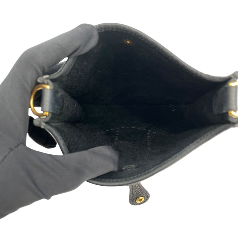 HERMES Evelyne TPM Black with Gold Hardware - Exquisite Luxury