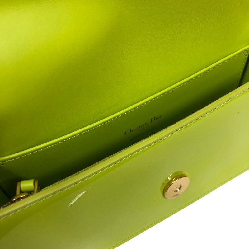 Christian Dior Miss Dior Flap Bag in Apple Green Patent Leather
