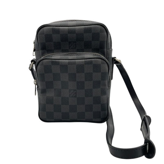 Louis Vuitton Rem Shoulder Bag N41446 in Black Damier Graphite