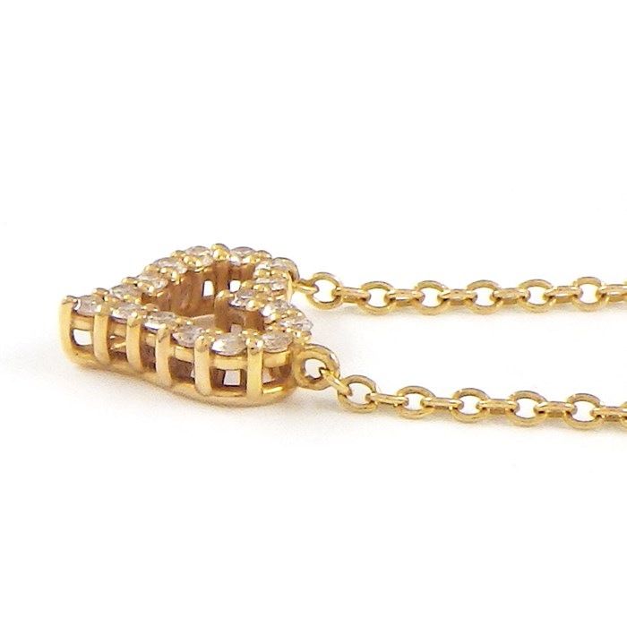 Tiffany & Co. Sentimental Heart Extra Mini Diamond Necklace in K18PG