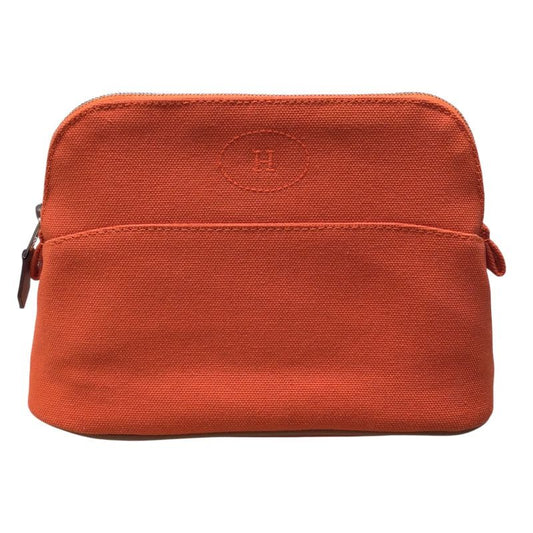 HERMES Bolide Pouch 20 in Orange Towel - Unisex Luxury Accessory