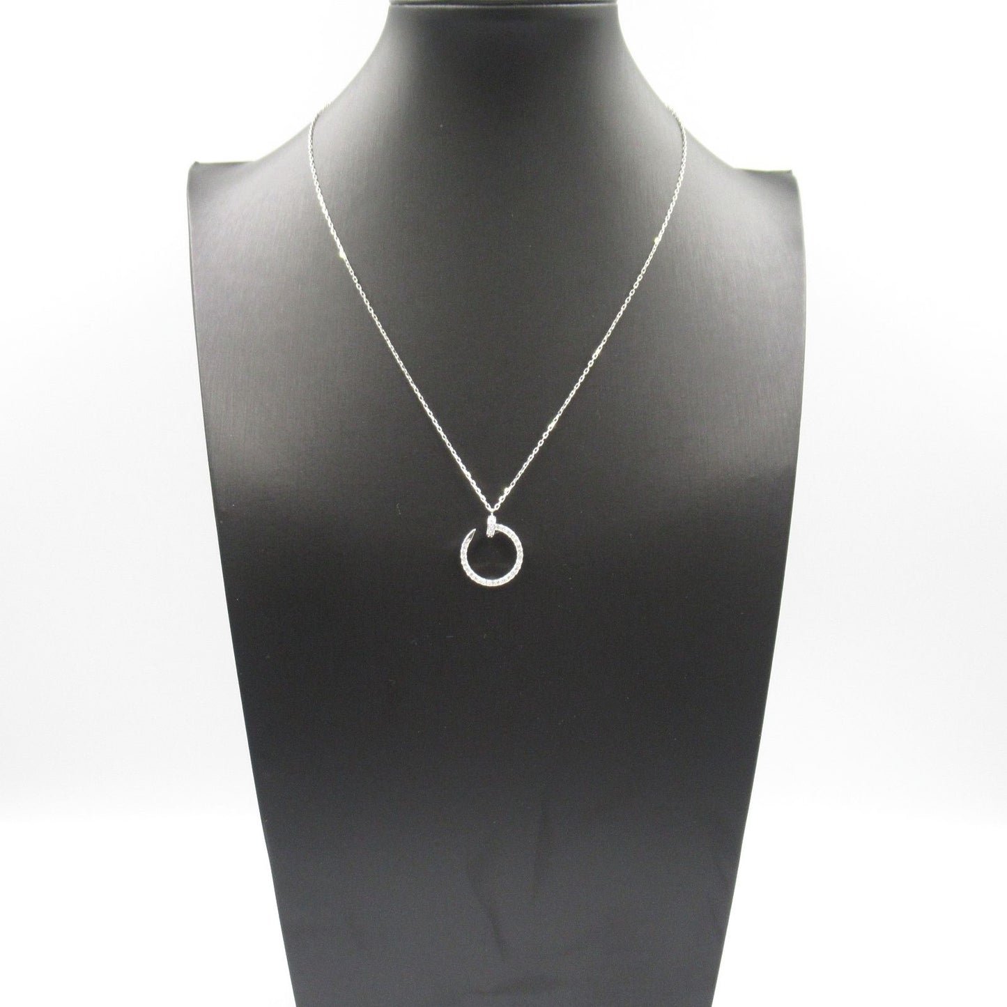 CARTIER Juste un Clou Diamond Necklace in 18K White Gold