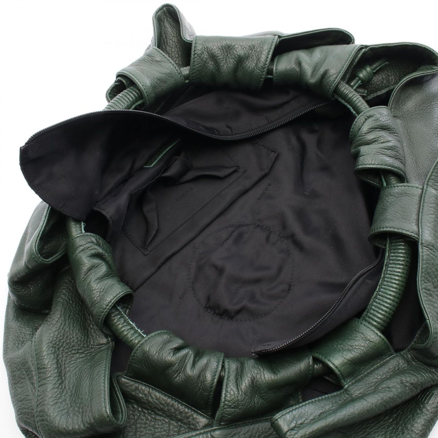 LOEWE Nappa Aire Handbag in Green Leather - Timeless Elegance